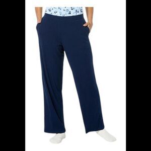 Comfort Code Women's Ribbed Knit Pull-On Lounge Pant Navy - Regular